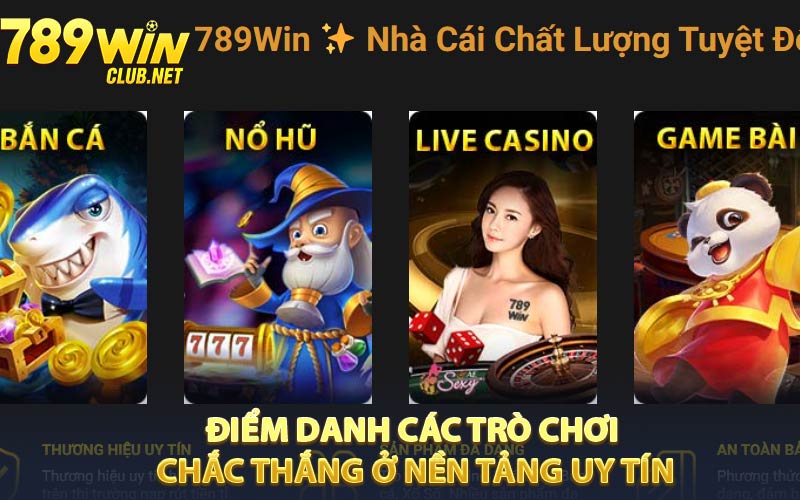 Điểm danh các trò chơi chắc thắng ở nền tảng uy tín